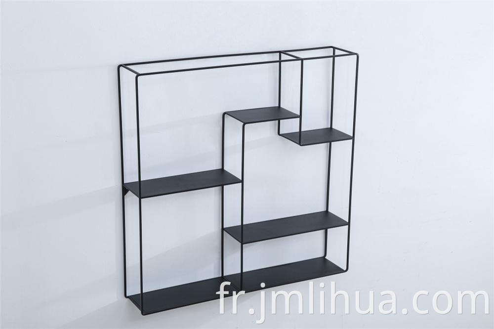 black metal wall shelves 